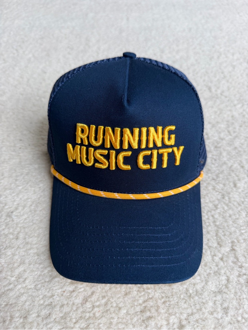 Navy 'Running Music City' Trucker Hat Nash Nashville